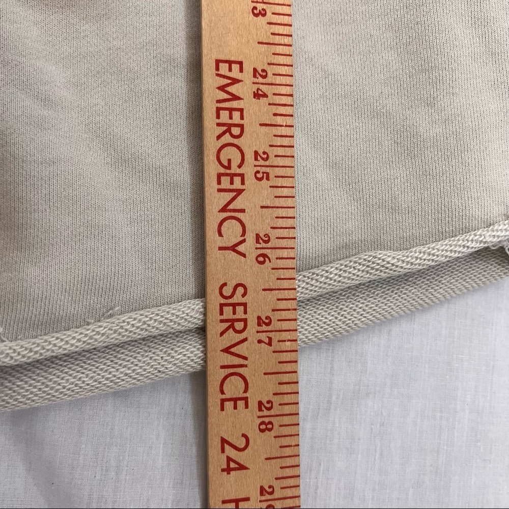 Forever 21 Women’s French Terry Oversized Shacket Button Up Beige Sz S Minimal - Picture 6 of 10